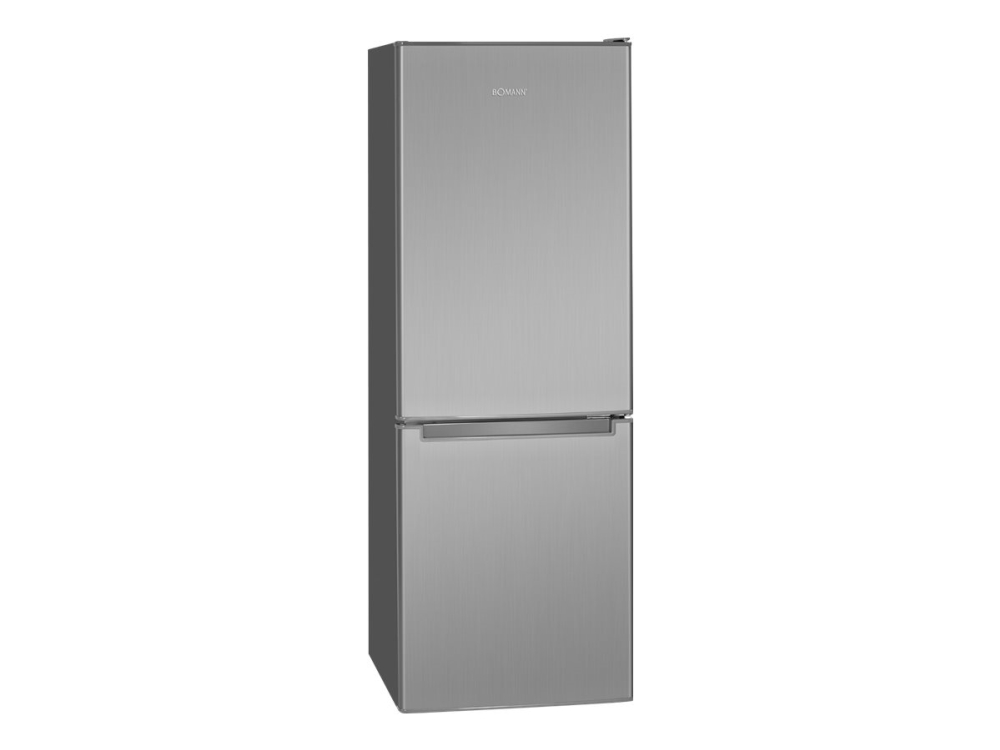 Bomann KG 7331 - Køleskab/fryser - bund-fryser - bredde: 50 cm - dybde: 56 cm - højde: 142.2 cm - 173 liter - Klasse E - inox-look