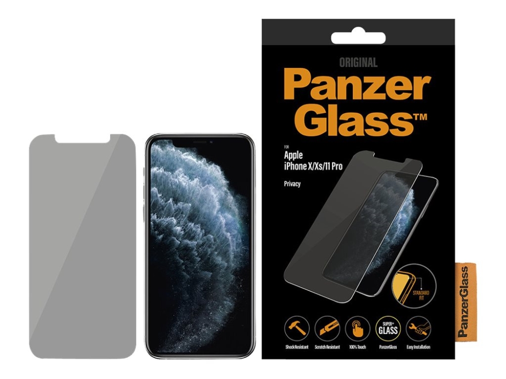 Panzerglass | Privacy Edition - Displayschutzfolie Für Mobiltelefone - Normale Passform - Kristallklar | Apple Iphone X/Xs/11 Pro