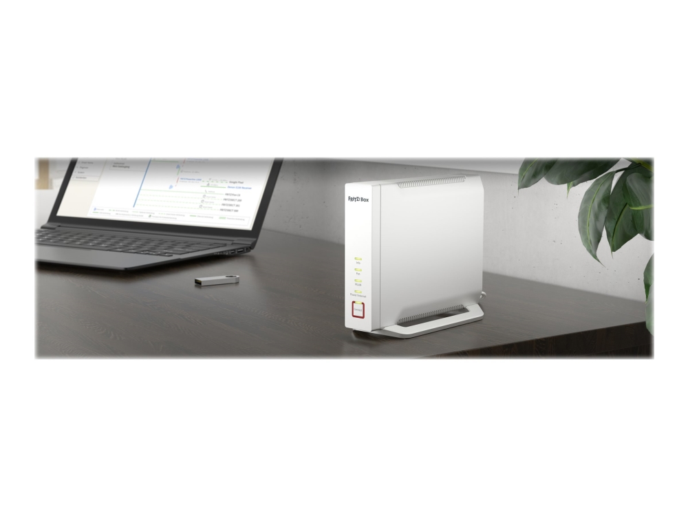 Avm Fritz!Box 4060 - Trådløs Router 3-Port Switch - 1Gbe, 2.5Gbe - Wi-Fi 6 - Dual Band - Voip Telefon Adapter (Dect)