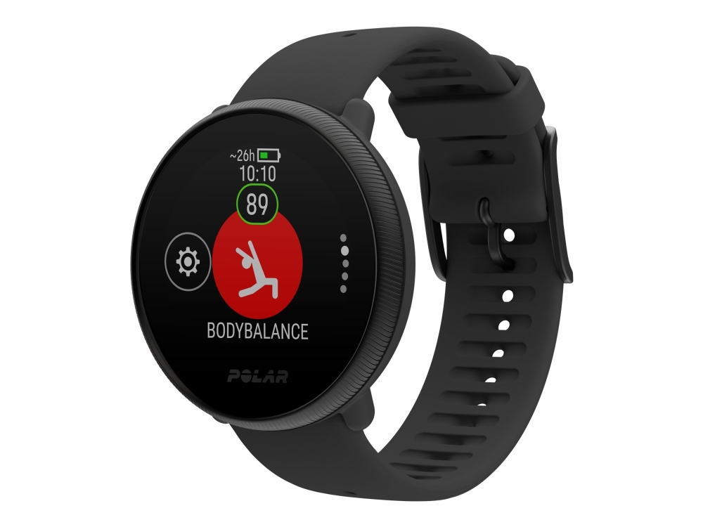 Polar Ignite 2 - Svart p&auml;rla - sportklocka med band - silikon - svart - band: S/L - Bluetooth - 35 g