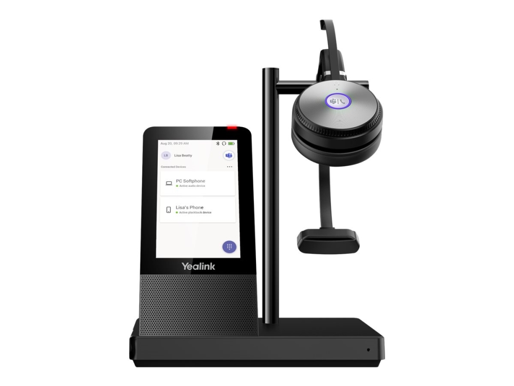Yealink Wh66 Mono X - Headset - Fuld Størrelse - Dect - Trådløs - Uc-Certificeret