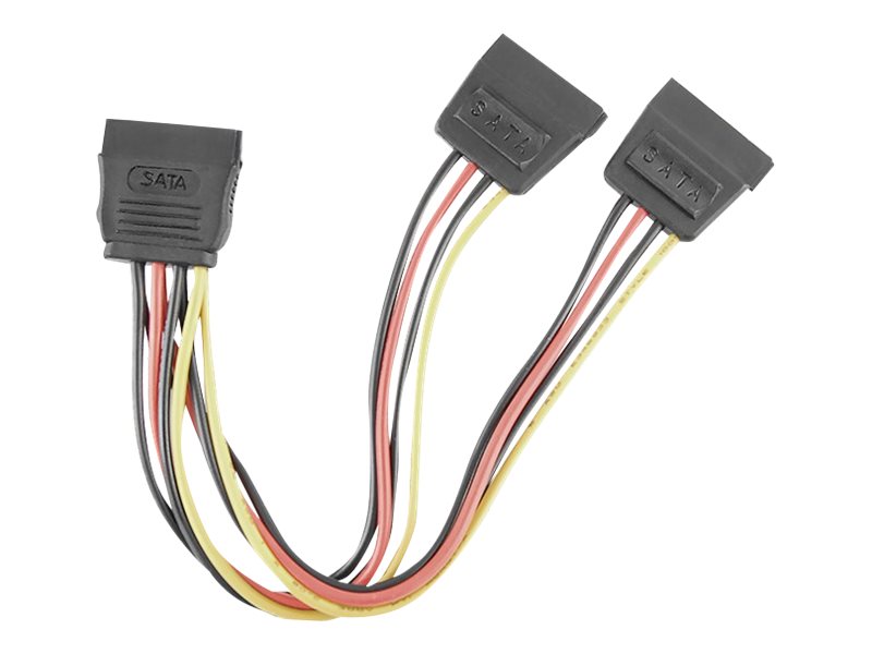 Qoltec - Strøm-Splitter - Sata Strøm (Hun) Til Sata Strøm (Hun) - 50 Cm