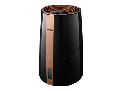 Philips 3000 Series Luftbefeuchter Für Bis Zu 45 M², Schwarz, Gold, Schwarz, Gold, Kunststoff, Led, Ac, 2,61 Kg
