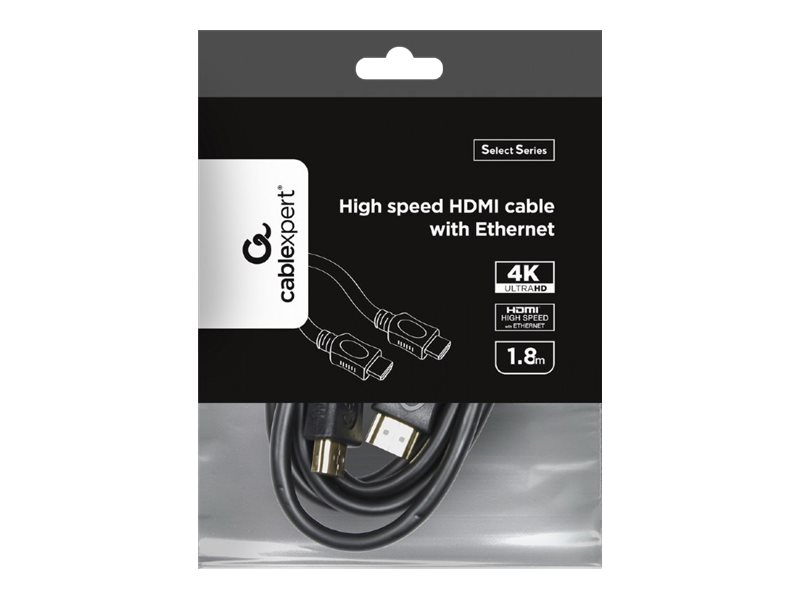 Gembird Cc-Hdmi4l-6 Hdmi-Kabel 1,8 M Hdmi Type A (Standard) Sort