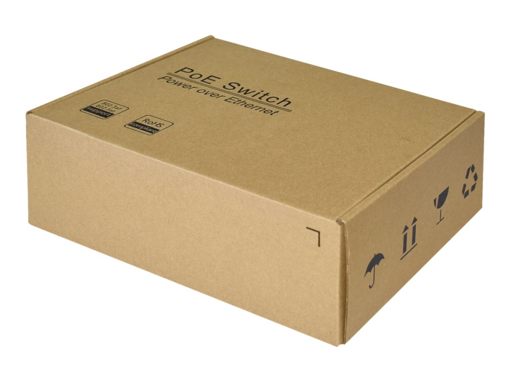 Digitus Dn-651113 - Switch - Ikke Administreret - 7 X 10/100/1000 (Poe+) + 1 X 10/100/1000 (Poe++) - Din Monterbar På Skinne - Poe++ - Dc Power