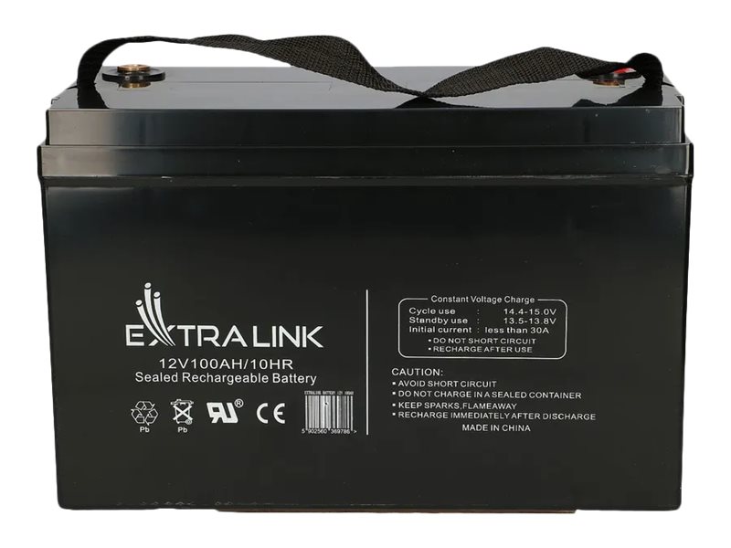 Extralink - UPS-batteri - Bly-syra - 100 Ah - svart | Datorer & Surfplattor - UPS - Utbytesbatterier | GameStuff