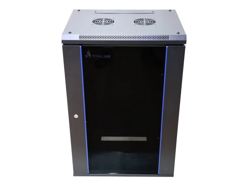 Extralink - Rack skap - veggmonterbar - svart - 15U - 19