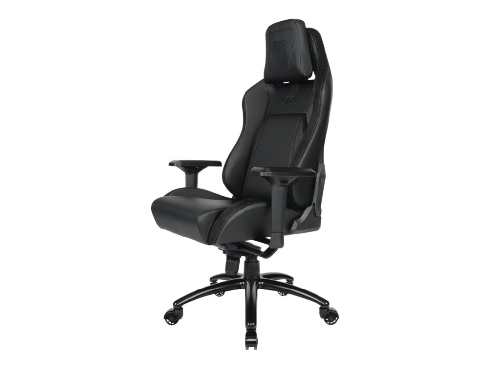 L33t E-Sport Pro Comfort - Spillestol - Ergonomisk - Armstøtter - T-Formet - Vippe - Drejeled - Metal, Ruskind, Alcantara, Polyuretan-Læder, Stålramm