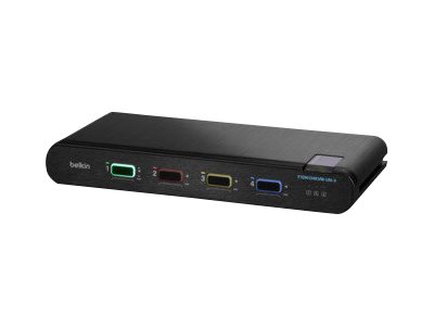 Belkin Universal Secure Single-Head - Kvm/Audio-Switch - 4 X Kvm/Audio - 1 Lokalbruger - Desktop