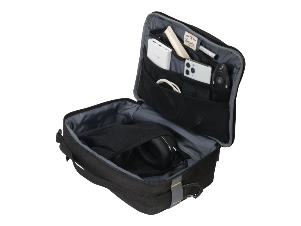 Dicota Eco Accessory Pouch Move Large - Bæretaske Til Business/Rejse/Gamingtilbehør - 600D Rpet - Sort