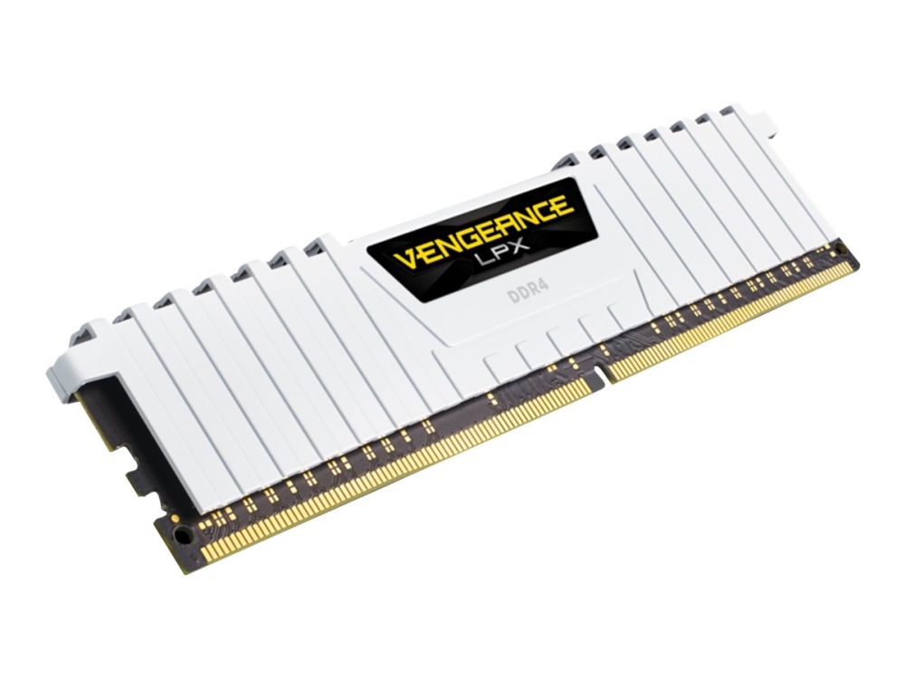 Vengeance LPX DDR4-3200 - 16GB - CL16 - Dual Channel (2 stk) - Intel XMP - Hvit