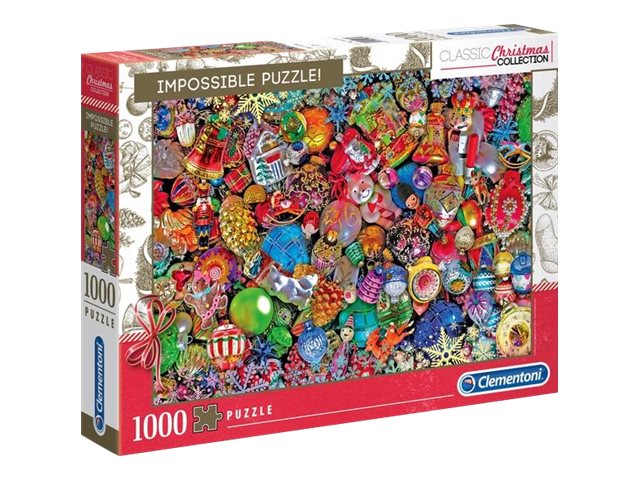 Clementoni Impossible Puzzle! Classic Christmas Collection - Impossible Jolly Christmas - Puzzlespiel - 1000 Teile