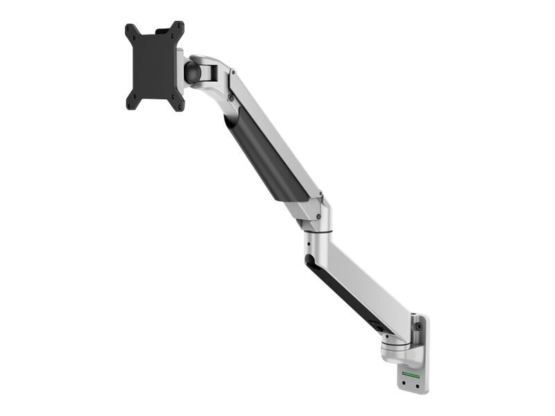 Multibrackets M Vesa Gas Lift Arm Wall Single - Monteringssæt (Drejelig Arm, Vægmontering) - For Lcd Display - Aluminium - Sølv - Skærmstørrelse: 15"