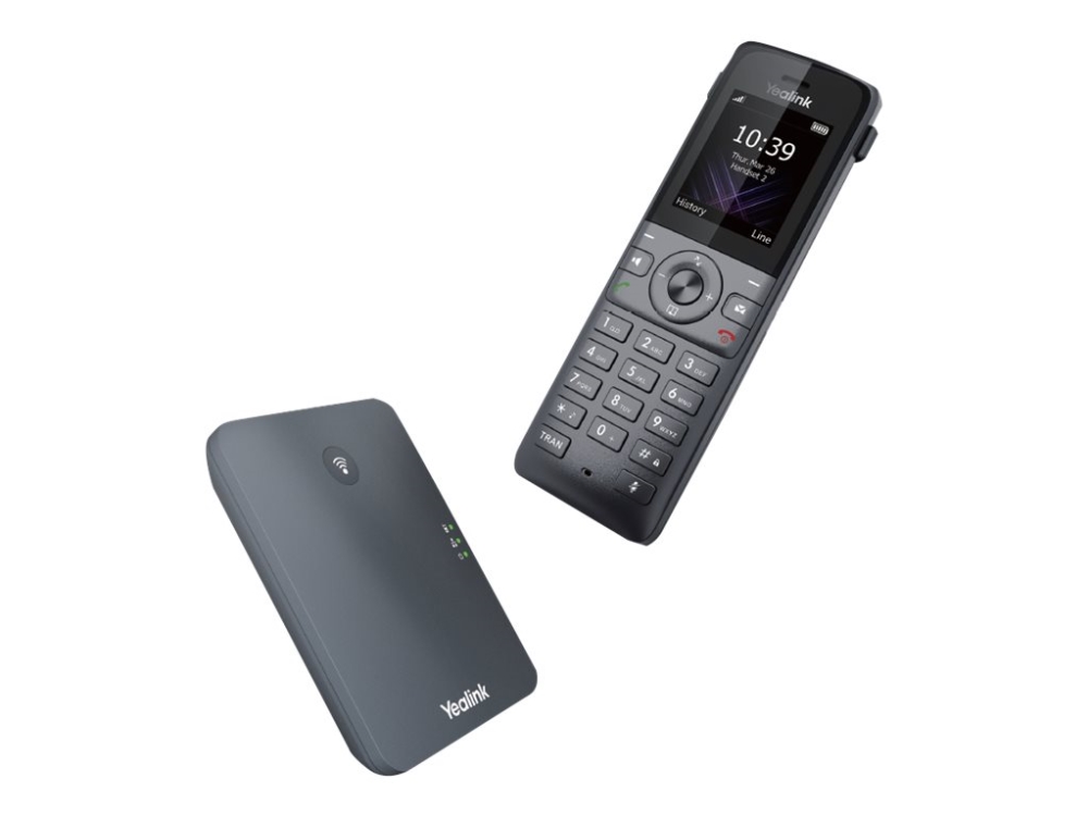 Yealink W73P - Trådlös VoIP-telefon med nummerpresentation - DECT - 3-riktad samtalsförmåg - SIP, SIP v2, RTCP-XR, VQ-RTCPXR - klassiskt grå, rymdgrå | Tele & GPS - Fast & IP telefoner - Fasta telefoner | GameStuff