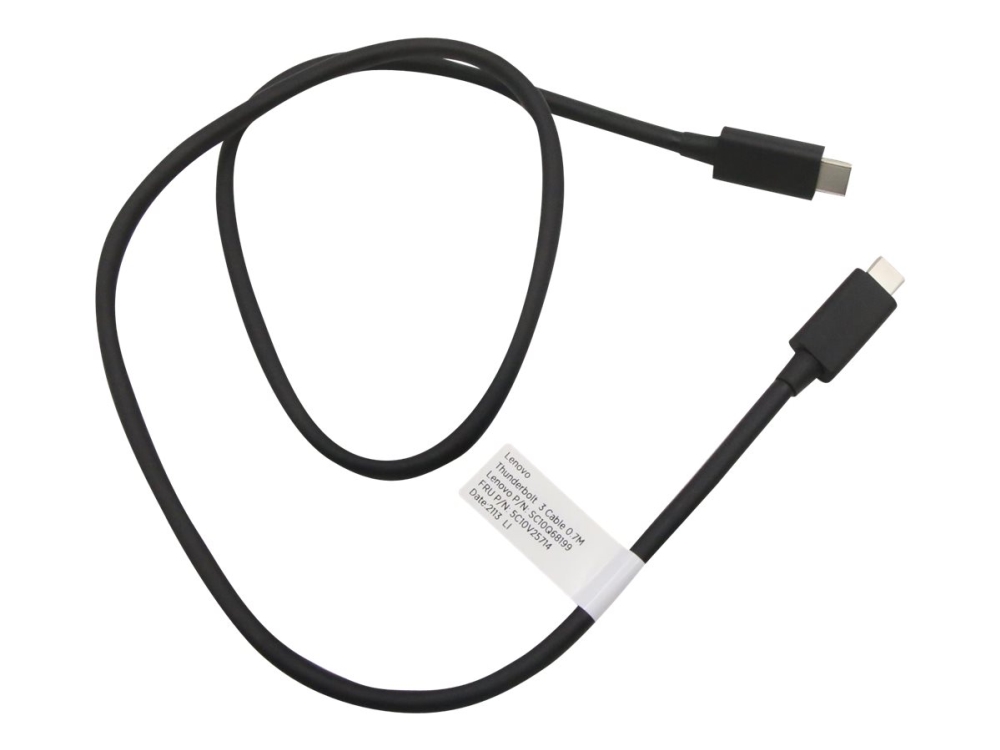 Lenovo Thunderbolt Kabel 24 Pin Usb C Hane Till 24 Pin Usb C Hane Thunderbolt 3 70 Cm Fru
