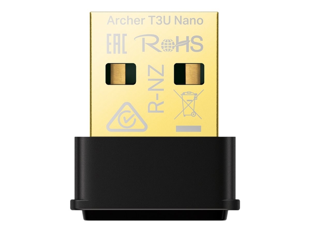 Tp-Link Ac1300 Nano Drahtlos Mu-Mimo Usb-Adapter, Kabellos, Usb, Wlan, Wi-Fi 5 (802.11Ac), 1267 Mbit/S, Schwarz