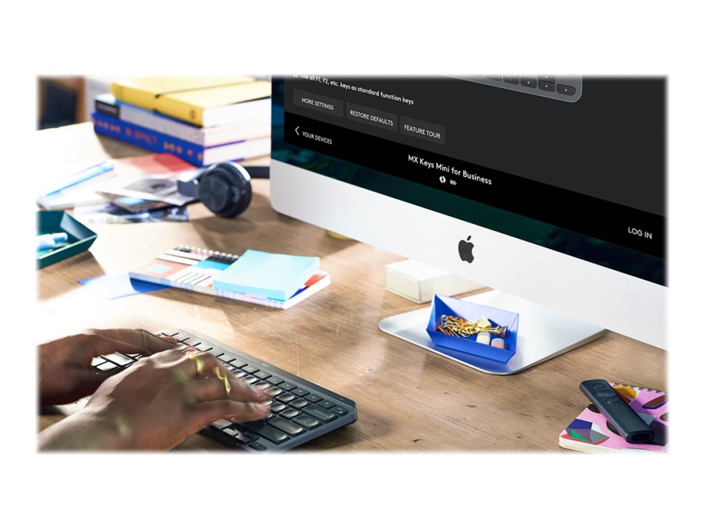 Logitech Mx Keys Mini For Business - Tastatur - Bagbelyst - Trådløs - Bluetooth Le - Qwerty - Uk - Grafit