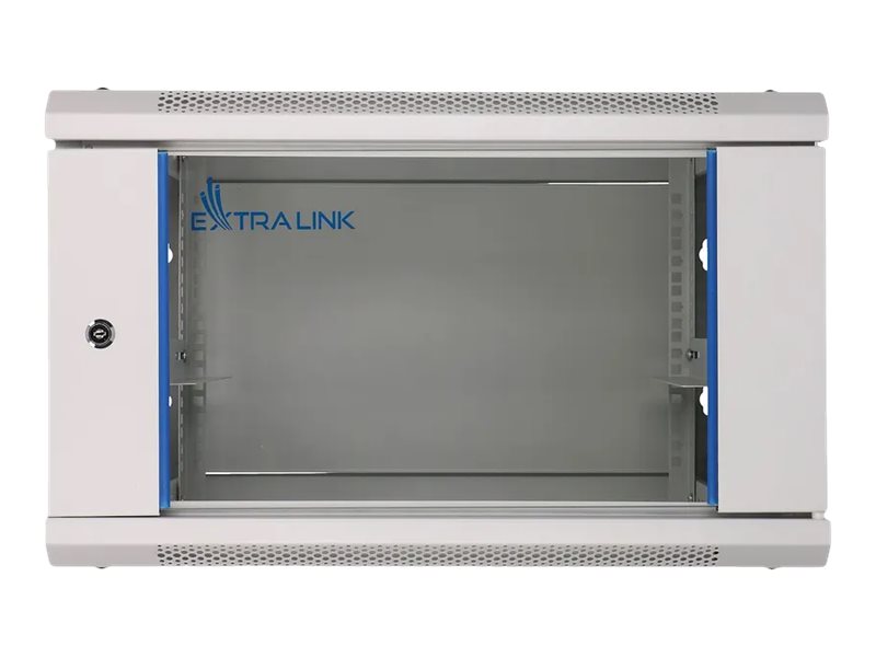 Extralink - Rack Kabinet - Vægmonterbar - Grå - 6U - 19"