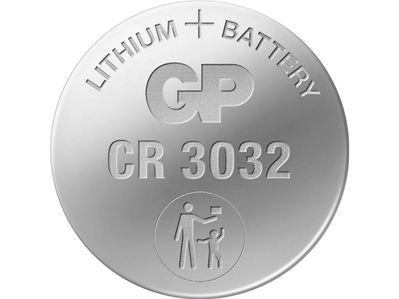 Gp Batteries Lithium Cr3032, Einwegbatterie, Cr3032, Lithium-Manganese Dioxide (Limno2), 3 V, 1 Stück(E), 10 Jahr(E)