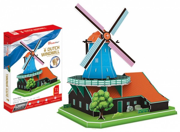 Dante 3D Puzzle Große Holländische Windmühle - (306-20219)