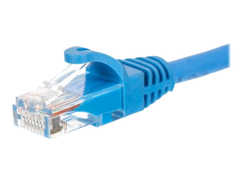 Netrack - Patchkabel - Rj-45 (Han) Bis Rj-45 (Han) - 25 Cm - Utp - Cat 5E - Formet, Knastfri - Blå