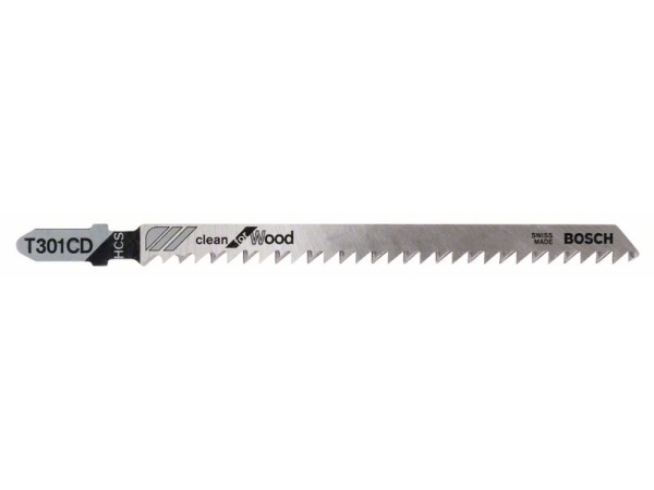 Bosch Zubehör 2608637591 Stichsägeblatt T 301 Cd Clean For Wood, 3 Stk.