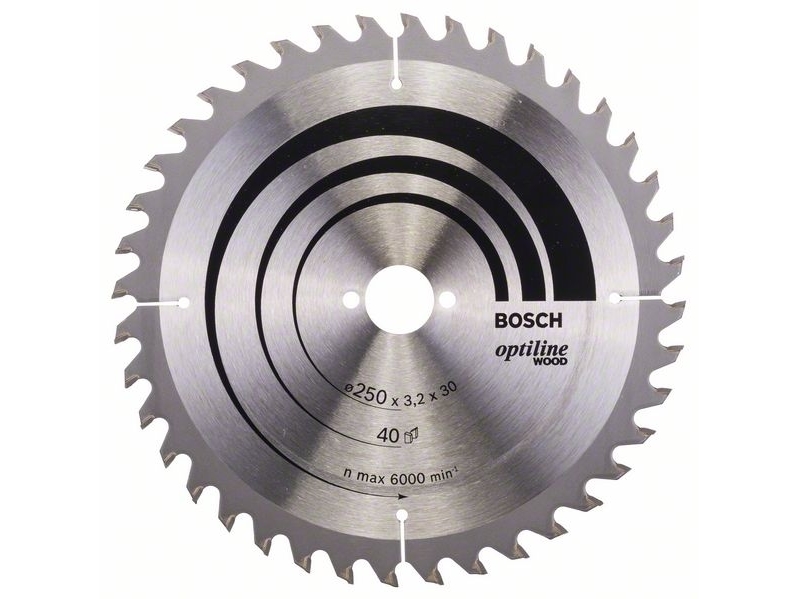 Bosch Rundsavklinge Stat Uw 250X3,2X30mm 40Tdr