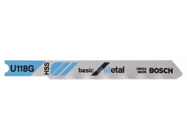 Bosch Accessories 2608631770 Stiksavsklinge U 118 G Basic For Metal 3 Stk