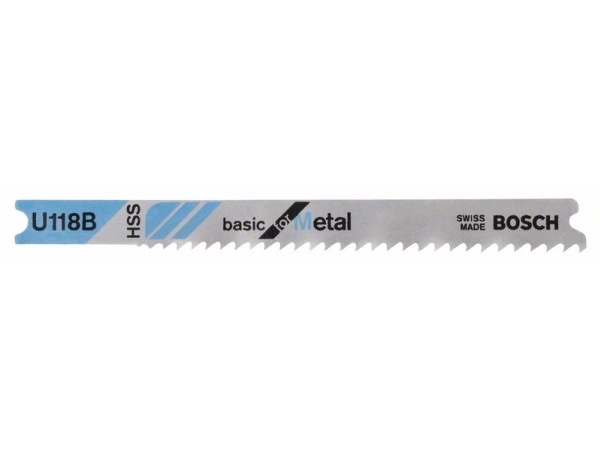 Bosch Accessories 2608631771 Stiksavsklinge U 118 B Basic For Metal 3 Stk