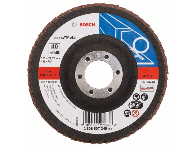 Bosch Zubehör 2608607349 Neu Fächerscheibe Durchmesser 115 Mm 1 Stück