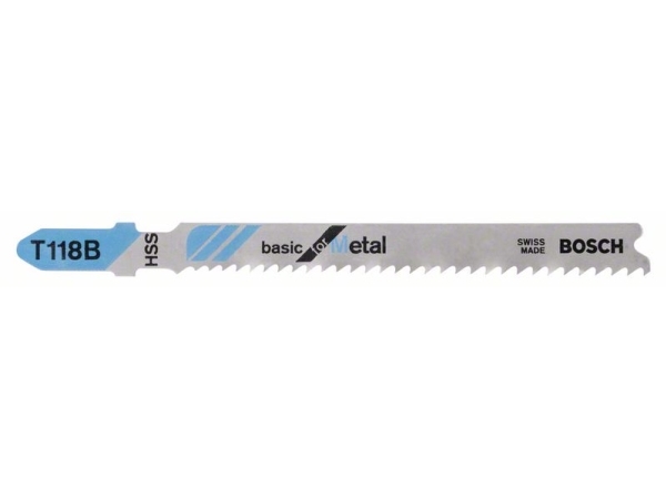 Bosch Stichsägeblatt T 118 B, Basic For Metal, 3Er-Pack 2608631673 Sägeblatt (2608631673)