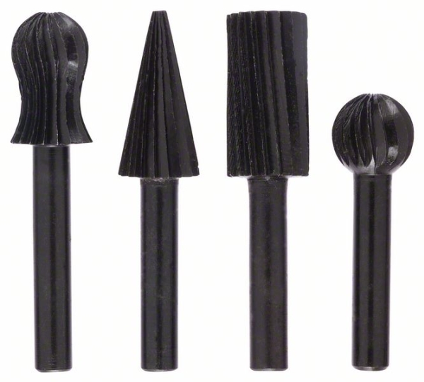 Bosch 3Tlg. Fräserfeilen-Set Zum Freihandfräsen (2609255303)