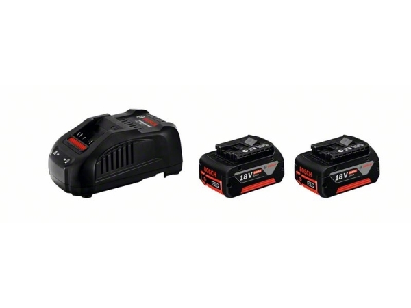 Bosch 2 X Gba 18V 5.0Ah + Charger Gal 1880 Cv Professional - Batterieladegerät + Batterie 2 X Li-Ion 5 Ah - 8 A