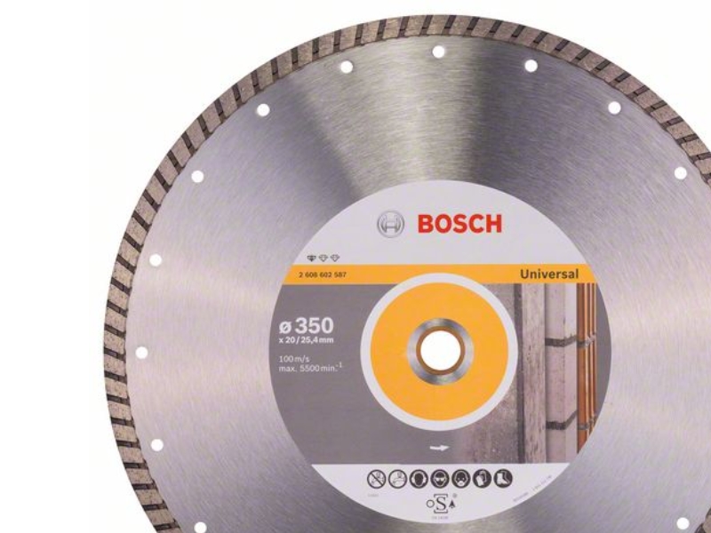 Bosch DIAMANTSKIVE 350X25,4MM PROF UNIV TURBO | Elverktyg - Sågblad - Diamantblad | GameStuff