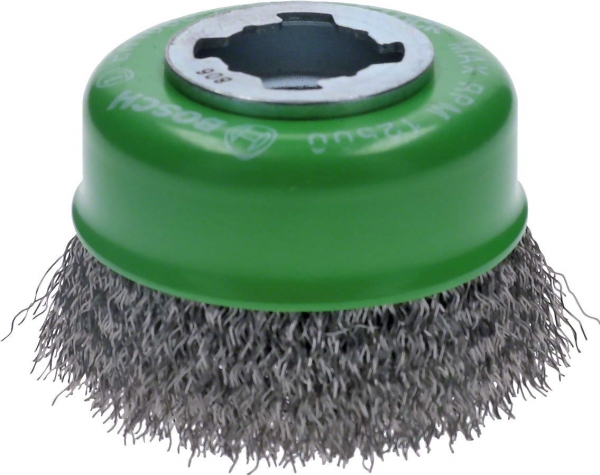 Bosch Head Brush X-Lock Welded Stainless Steel 0,3X75mm