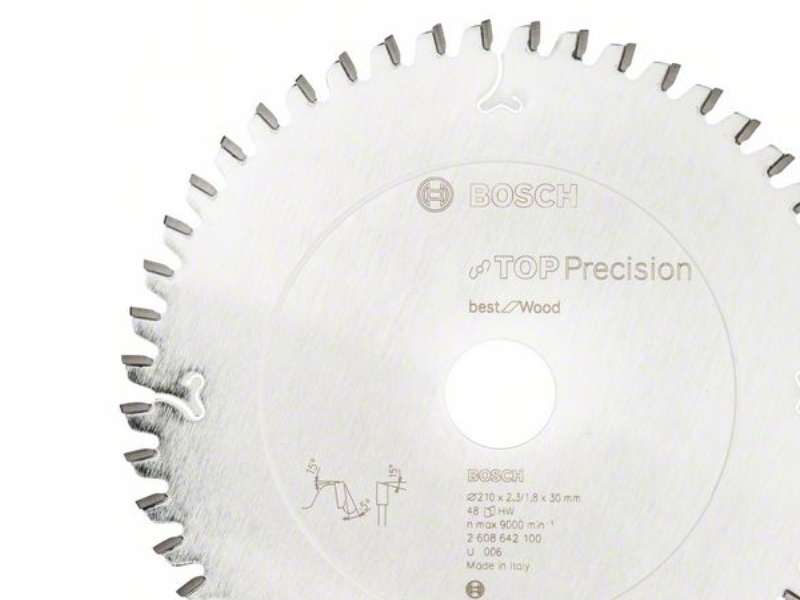 Bosch Accessories Top Precision 2608642100 Blad til rundsav i hårdtmetal 210 x 30 x 2.3 mm tænder tomme): 48 1