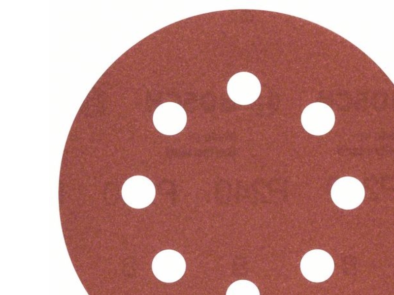 Bosch Zubehör 2609256A20 Exzenterschleifpapier Mit Klettverschluss, Perforiert Körnung 240 (Ø) 115 Mm 5 Stk