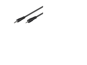 Goobay AVK 313-200 2.0m, 2.5mm, Hanstik, 3.5mm, Hanstik, 2 m, Sort