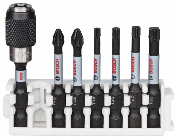 Bosch Bitsset Impact Ph/Pz/Tx 50Mm Quhold 8St