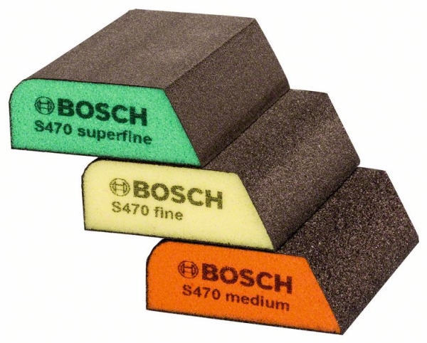 Bosch Pakke med 3 stk. slibesvampe, profil