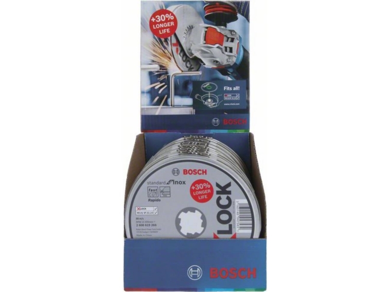 Bosch Standard for INOX WA 60 T BF - Skärskiva - 115 mm - X-LOCK (paket om 10)