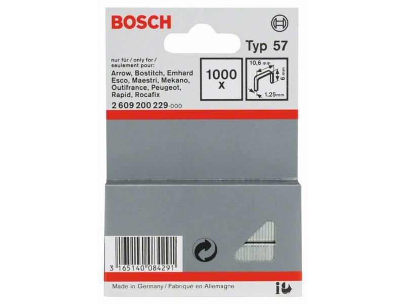 Bosch 2 609 200 229 1000Heftklammern Heftklammer (2609200229)