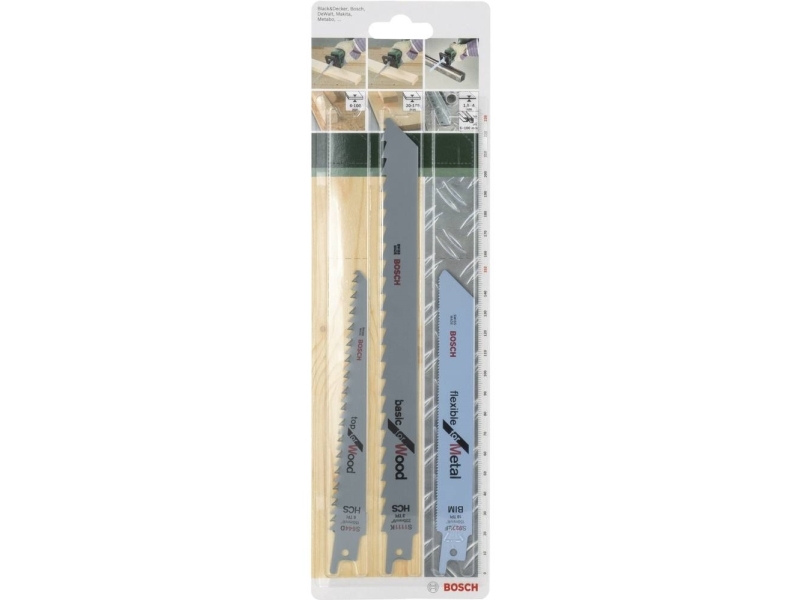 Bosch Accessories 2609256715 Sabre savklinge sæt S 922 EF, S 644 D, S 1111 K 1 Set