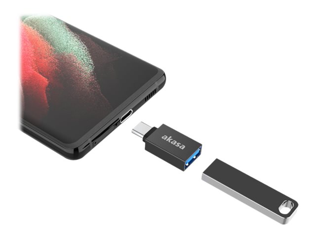 Akasa Ak-Cbub62-Kt02, Usb Type-C, Usb Type-A, Schwarz