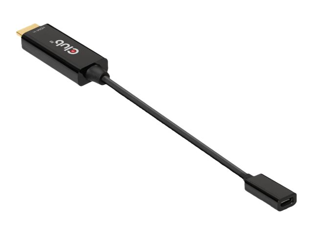 Club 3D - Adapterkabel - Hdmi Han Til Usb-C Hun - 22 Cm - Aktiv, 4K60 Hz Support
