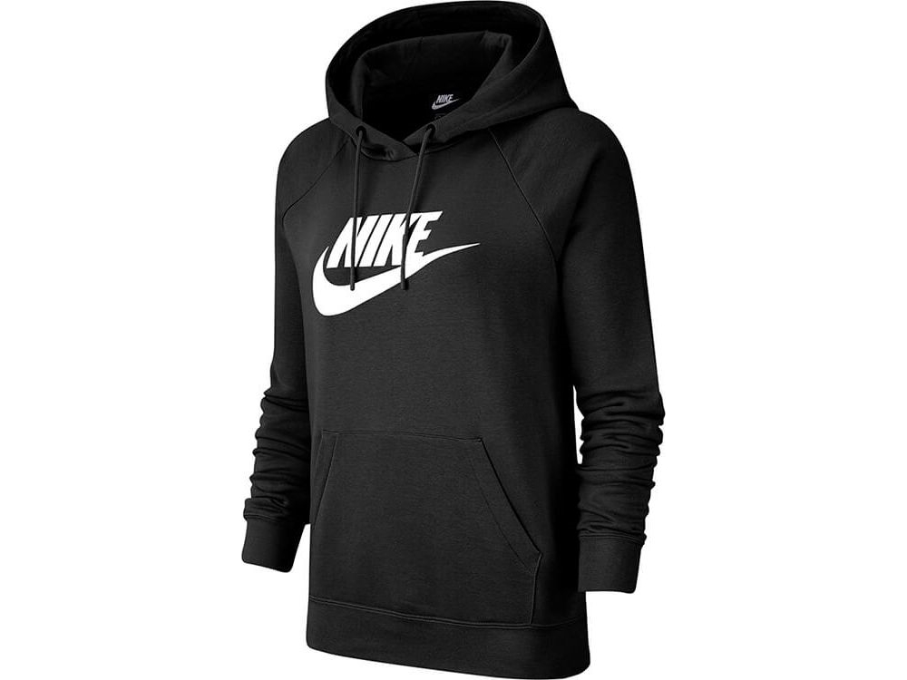 Nike W Essential Hoodie Po Hbr Black Sweatshirt Bv4126 010 (Xs)