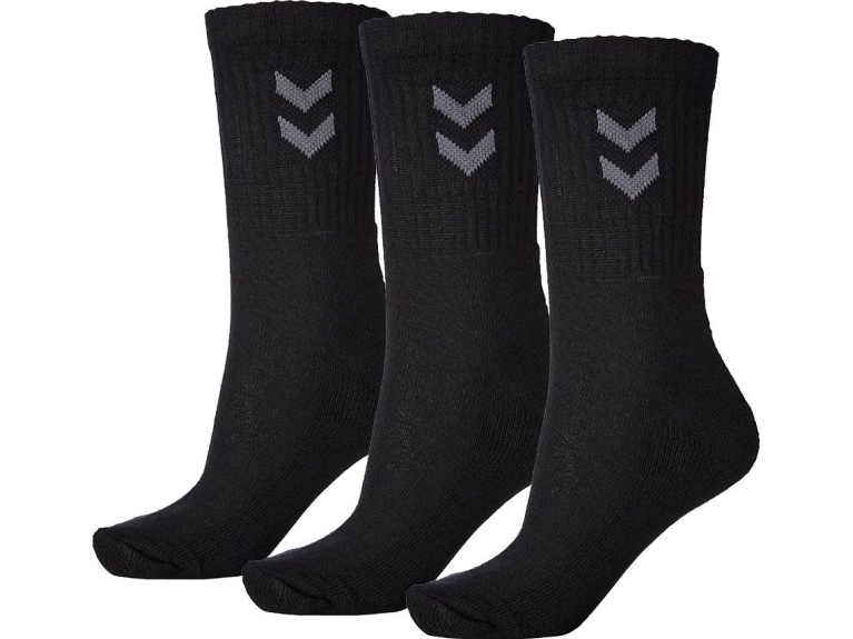 Hummel Unisex Schwarz Basic Sportsocken 3 Paar 022030-2001 - Bild 9