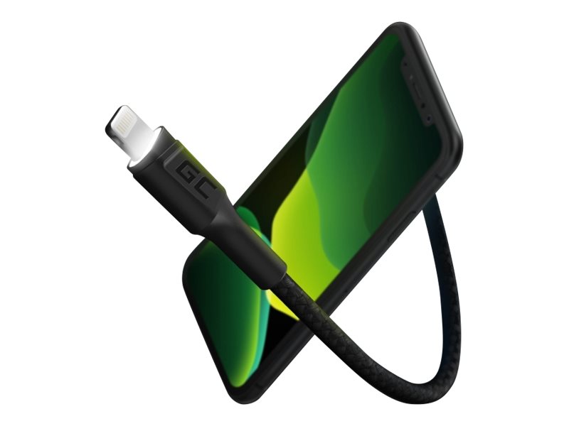 Green Cell Kabgcset05, 1,2 M, Lightning, Usb A, Männlich, Männlich, Schwarz