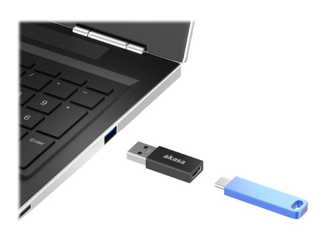 Akasa Ak-Cbub61-Kt02, Usb Type-A, Usb Type-C, Schwarz, Grau