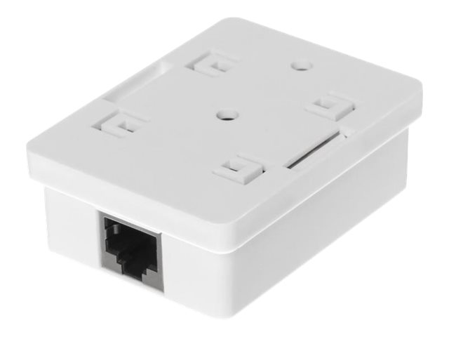 Netrack - Sokkeludgang - Rj 45 - 1 Netværkssokkel - Hvid